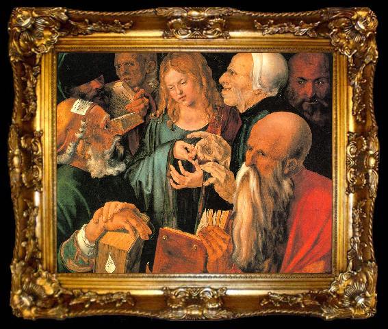 framed  Albrecht Durer Christ Among the Doctors, ta009-2